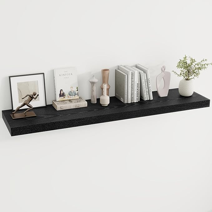 Dreamland 55 Inches Floating Shelves for Wall, 9.8" Deep Long Floating Shelves Set of 1, Large Display & Storage Shelf, Wall 