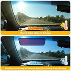 XCBYT Square Car Window Shades for Windshield & Side Windows, 2-Pack Static Cling Glare Blocker, Removable Tint, Long Size for Wider Coverage, Semi-Transparent with Strong Hold (15.75" x 7.09")