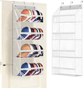 AOODA Clear Over the Door Hat Racks for Baseball Caps, Hold 48 Caps Hat Storage Organizer for Closet Wall, Deep Pockets Hangi