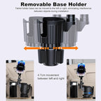 Peastrex Cup Holder Tablet Mount, Ipad Cup Holder Car Mount with Adjustable Arm for Tablet iPhone 3-11in iPad Pro Air Mini, Fire, iPhone 15, Galaxy S24 Z Fold 5