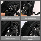 20 Pack Snow Tire Chains Snow Straps, Adjustable Zip Tie Snow Chains, Universal Emergency Snow Chains, Reusable Plastic Anti 