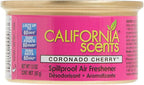 Can Air Freshener and Odor Neutralizer by California Scents, Set of 12 Spillproof Cans for Home and Car, Coronado Cherry, Fre