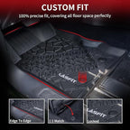 LASFIT Floor Mats Cargo Liner for Ford Bronco 2-Door 2026 2025 2024 2023 2022 2021(Not for Bronco Sport) All Weather Custom Fit TPE Car Mats, Front Rear Rows and Trunk Mat, 4pcs Black