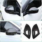 ABS Rearview Mirror Cover Side Mirror Protector Exterior Decoration for Land Rover Evoque 2016-2019,For Land Rover Discovery Sport 2015-2019,For Jaguar F-Pace X761 (Carbon fiber style)