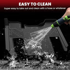 Lasfit Floor Mats for Kenworth T680 2013-2026/ T880 2014-2026, All-Weather Protection TPE Car Liners for Kenworth T680/T880 Accsessories, Black, Easy to Clean