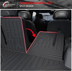 Floor Mats Compatible with 2024 2025 2026 Kia EV9 6&7 Seats Cargo Liner Cargo Mat Trunk Mat Trunk Liner Back Seat Cover Protector EV9 Accessories (Floor Mats+Trunk Mat with Backrest Mat)