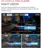 Vantrue E1 Pro 4K Mini Dash Cam Front, STARVIS 2 PlatePix HDR Night Vision Car Camera, Built-in 5G WiFi GPS, 1.54'' IPS Scree