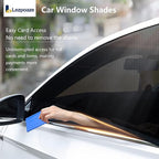 4-Pack Car Window Shades with Insect Screen, UV Blocking & Breathable Mesh, Universal Fit for 96% Cars, for Baby Kids Travel Camping, Heat Insulation & Privacy Protection