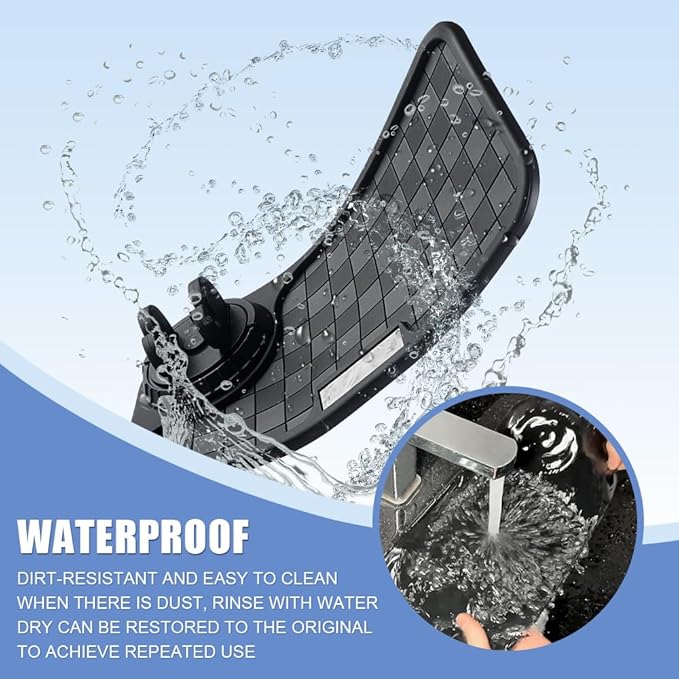 Car Anti Slip Mat Dashboard Tray Decorations Sticky Pad Multi Functional Ultra Thick with 360° Rotating Universal Phone Pad H