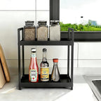 Anyoifax Bathroom Counter Organizer 2 Tier Vanity Storage Countertop Shelf Makeup Organizer Perfume Tray Skincare Holder for 