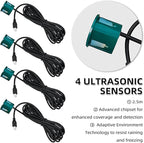 LCD Parking Sensor Kit - Displays Data on Original Screen, Easy Rear Installation, Compatible with All Camera Formats (AHD, C