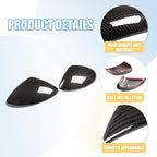 LLKUANG Car Rearview Mirror Cap Decoration Cover Compatible with Alfa Romeo Stelvio 2017-2024 Exterior Rearview Mirror Cover Cap (carbon fiber)