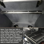JKCOVER Compatible with Center Console Organizer Tray Toyota Tundra 2014 2015 2016 2017 2018 2019 2020 2021 Tundra Accessories,Insert ABS Black Materials Armrest Box Secondary Storage