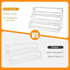 144-Slots Pen Holder for Craft Shows,3-Tier Acrylic Pen Display Stand Holders for Vendors,12mm Beadable Pens Display Beaded P