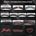 MEWANT Steering Wheel Cover Wrap for (Chevy) Silverado 1500 / Silverado 2500 / Silverado 3500 / Avalanche 2007-2013 / Suburban/Tahoe/Traverse Custom Version