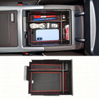 for 2024 Hyundai Palisade Center Console Organizer Tray for 2023-2025 Palisade SE/SEL/XRT/Limited/Calligraphy Armrest Box Secondary Storage Glove Box Insert Accessories (23-25 Palisade Red Trim)
