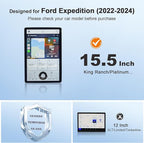 for 2024 Ford Expedition Screen Protector for 2022-2024 Expedition SYNC 4A 15.5" Display Expedition SUV Accessories Touch Scr