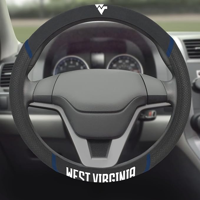 FANMATS NCAA Unisex-Adult Embroidered Steering Wheel Cover