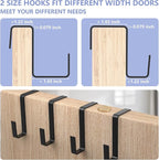 FENTEC 1 Pack 8 Shelves Over The Door Shoe Organizer, 68" Exlarge Deep Pockets Hanging Shoe Organizer, Shoe Rack for Closet, 