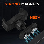 Magnetic Phone Holder for Gym, 360° Adjustable Strong Magnet Base Mount, Universal Magnetic Phone Mount for Workout Recording on All Smartphones