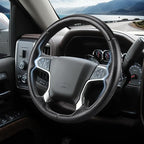 Steering Wheel Cover for Chevy Silverado 1500 2014-2018/2500 2500HD 3500 3500HD 2015-2019/ 4500HD 5500HD 6500HD 2019-2024/ Suburban Tahoe 2015-2020/ Colorado 2015-2022/ Traverse 2018-2023 Chevrolet