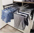 Closet Clothes Hanger Rail,Pull-Out Closet Rod 30-60cm,Wardrobe Clothing Rail,Closet Organizer Rack for Pants and Coat (450MM