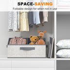 Closet Storage Bins 6 Pack, Large Closet Organizer Baskets with Divider & Handles,Trapezoid Fabric Shelf Organizers, Collapsi