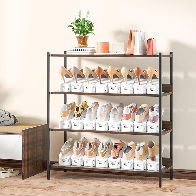 Neprock Shoes Slots Organizer for Closet, Shoe Rack Organizador De Zapatos for Closet Organization, Shoe Slots Organizer Shoe