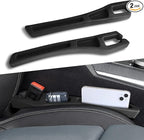 2PCS Car Seat Gap Filler Organizer, Car Organizers and Storage, Multi-Function Auto Side Seat Gap Filler for Prevent Items Falling, Vehicle Accessories Crevice Blocker for Truck SUV (Black)