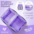Luxurious Baby Diaper Caddy, Nursery Storage Basket for Newborn Boy and Girl, Travel Baby Basket for Diapers Baby Wipes, Orga