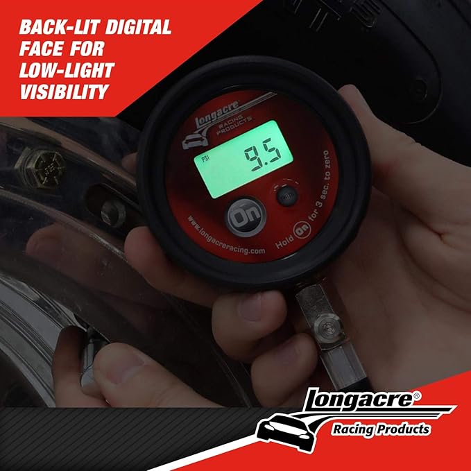 Longacre 52-53003 Semi Pro Digital Tire Pressure Gauge, 0-60