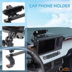 Aunginsy Dashboard Phone Holder Compatible with Ford Maverick 2022-2024, 8-inch Navigation Screen Upper Panel Fixed Clip 360° Rotation Mobile Phone Bracket for Most Cell Smartphone Mount Accessories