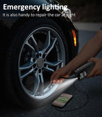 BBD Car Tire Inflator Portable Air Compressor,0.8 Min Full Inflation 160 PSI Digital Electric Auto Air Pump with Pressure Gauge,Type-c Charging Cable,Emergency LED Light for Car Bike Balls Motorcycle