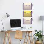 EASEPRES 3 Single Pocket Mesh Hanging File Organizer, Vertical Wall Mounted Magazine File Holder, Mount Basket Mail Paper Doc