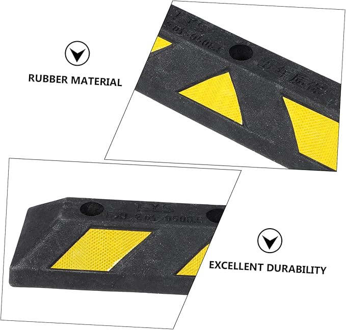 Luxshiny Block for Garage Parking Stopper for Trucks Trailers and Cars Easy to Install Garage Parking Aid for Safety and Space