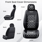 Huidasource Driver Seat Cover, Faux Leather Auto Front Seat Covers, Car Seat Covers Front Seats Universal Fit for Most Cars, 