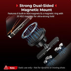 SMALLRIG Magnetic Phone Mount Gym for iPhone 17/16/15/14/13 Series, Adjustable Phone Holder Gym for Huawei, for Samsung, for Xiaomi, Double-Sided Magnetic Design - 5460