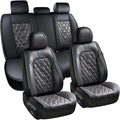 Coverado Car Seat Covers Full Set, 5 Seats Covers for Cars, Car Seat Covers Front Seats Back Seat Covers, Car Seat Protector 