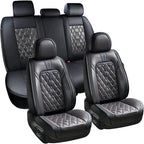 Coverado Car Seat Covers Full Set, 5 Seats Covers for Cars, Car Seat Covers Front Seats Back Seat Covers, Car Seat Protector 