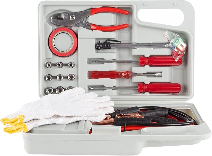 Stalwart 75-CAR1033 Emergency Roadside Assistance Tool and Auto Kit by – 30 Piece