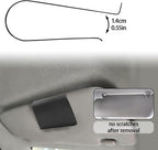 Car Air Freshener Visor Clip Compatible with Drift Car Air Freshener, Auto Accessories, Vehicle Sun Visor Metal Clip, Black, 