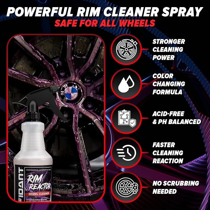 Carfidant Ultimate Clean & Protect Kit – 11-Piece Complete Car Detailing Bundle – Tire Shine, Ceramic Silk, Scratch & Swirl Remover, Plastic & Trim Restorer, Rim Reactor, Iron Remover