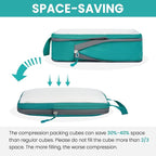 BAGAIL 6 Set Ultralight Compression Packing Cubes Packing Organizer for Travel Accessories Luggage Suitcase Backpack