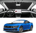 Custom Fit Windshield Sun Shade for Ford Mustang 2015-2026 (Not for Mustang Mach-E), Blocks UV & Heat, Front Window Sunshade Accessorie, Easy Fold & Store Keep Your Car Cooler