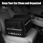 LIBZAKI Car Trunk Storage Organizer, Collapsible Trunk Storage Box for Car Truck SUV-Black