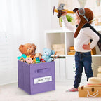 artsdi 13x13x13 storage cube bins (Set of 10) Fabric storage cubes with 10 Labels Window Cards & a Pen, storage cubes 13x13, 