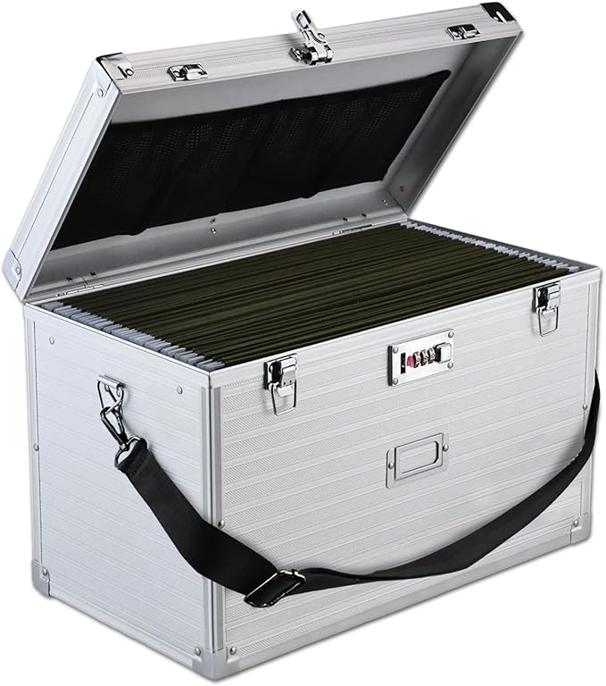 File Storage Cabinet File Organizer Document Organizer File Box in Office and Home with Combination Lock with 20 Legal Size H