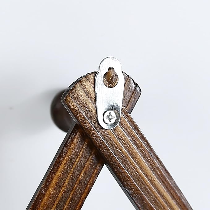 AMAPON Accordion Style Expandable Wall Wooden Coat Rack 13 Hooks (Pegs) Hang Hats Jackets Coffee Mug Purses Necklaces Towels 