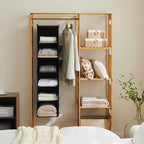YOUDENOVA Hanging Closet Organizers and Storage, 6-Shelf Hanging Closet Shelves, Black | Storage