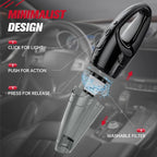 Handheld Vacuum Cordless Rechargeable 3-in-1, Car Vacuum Portable Cordless with USB Charge, Handheld Vacuum with LED Light, H